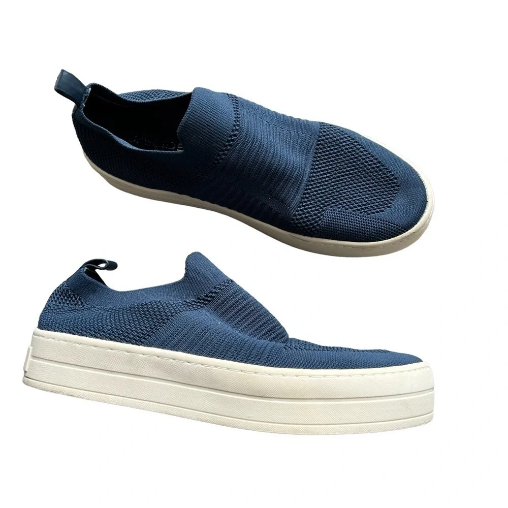 J Slides - Hilo Platform Mesh Navy Blue Sneakers Sz 8.5